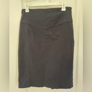 Express Design Studio Pinstripes Pencil Skirt High Rise Bodycon Size 8